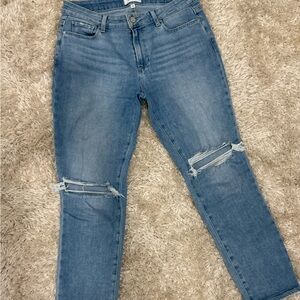 Classic Blue Distressed Women's Jeans